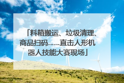 料箱搬运、垃圾清理、商品扫码……直击人形机器人技能大赛现场