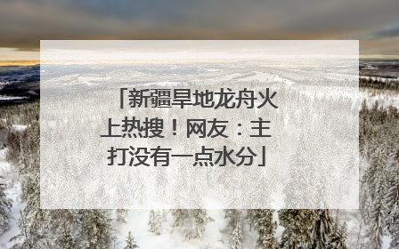 新疆旱地龙舟火上热搜！网友：主打没有一点水分