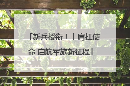 新兵授衔！丨肩扛使命 启航军旅新征程