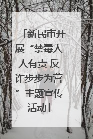 新民市开展“禁毒人人有责 反诈步步为营”主题宣传活动