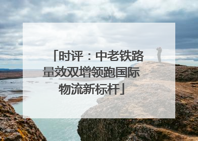 时评：中老铁路量效双增领跑国际物流新标杆