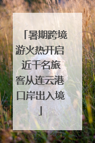 暑期跨境游火热开启 近千名旅客从连云港口岸出入境