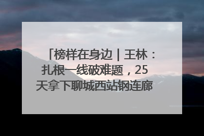 榜样在身边｜王林：扎根一线破难题，25天拿下聊城西站钢连廊“硬核”工程