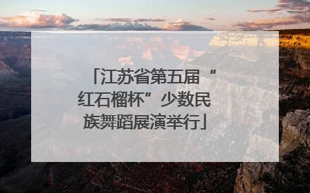 江苏省第五届“红石榴杯”少数民族舞蹈展演举行