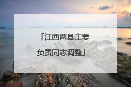 江西两县主要负责同志调整