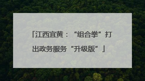 江西宜黄：“组合拳”打出政务服务“升级版”