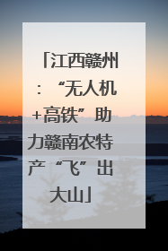 江西赣州：“无人机+高铁”助力赣南农特产“飞”出大山