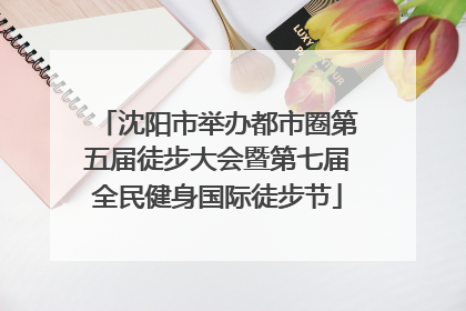沈阳市举办都市圈第五届徒步大会暨第七届全民健身国际徒步节