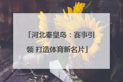 河北秦皇岛：赛事引领 打造体育新名片