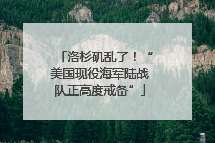 洛杉矶乱了！“美国现役海军陆战队正高度戒备”