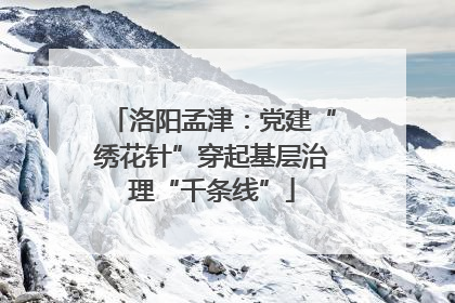 洛阳孟津：党建“绣花针”穿起基层治理“千条线”