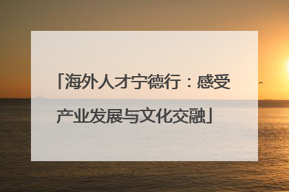 海外人才宁德行：感受产业发展与文化交融