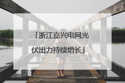 浙江嘉兴电网光伏出力持续增长