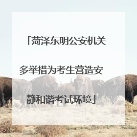 菏泽东明公安机关多举措为考生营造安静和谐考试环境