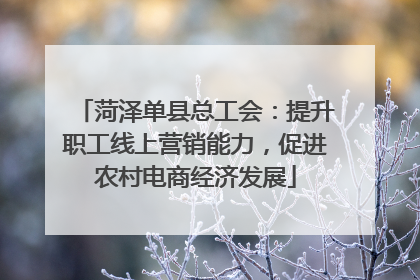 菏泽单县总工会：提升职工线上营销能力，促进农村电商经济发展