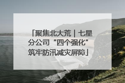 聚焦北大荒｜七星分公司“四个强化”筑牢防汛减灾屏障