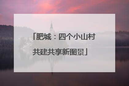 肥城：四个小山村共建共享新图景