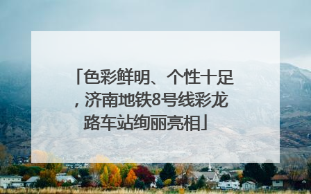 色彩鲜明、个性十足，济南地铁8号线彩龙路车站绚丽亮相
