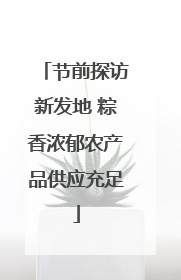 节前探访新发地 粽香浓郁农产品供应充足