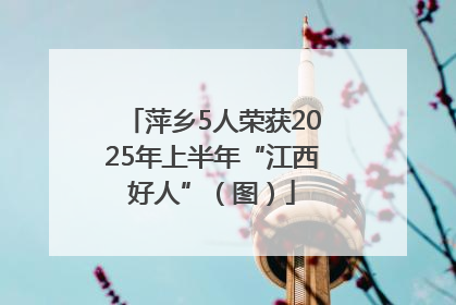 萍乡5人荣获2025年上半年“江西好人”（图）