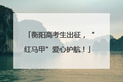 衡阳高考生出征，“红马甲”爱心护航！