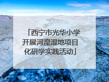 西宁市光华小学开展河湟湿地项目化研学实践活动