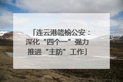 连云港赣榆公安：深化“四个一”强力推进“主防”工作