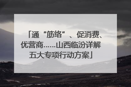通“筋络”、促消费、优营商……山西临汾详解五大专项行动方案