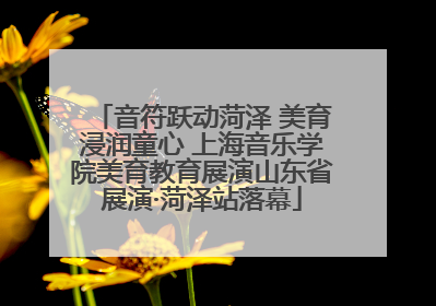 音符跃动菏泽 美育浸润童心 上海音乐学院美育教育展演山东省展演·菏泽站落幕