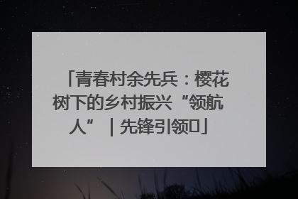 青春村余先兵：樱花树下的乡村振兴“领航人”｜先锋引领⑪
