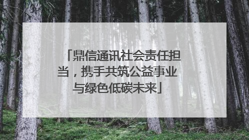 鼎信通讯社会责任担当，携手共筑公益事业与绿色低碳未来