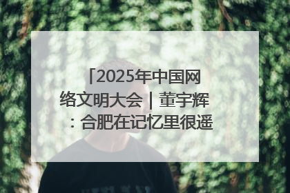 2025年中国网络文明大会｜董宇辉：合肥在记忆里很遥远也很亲切