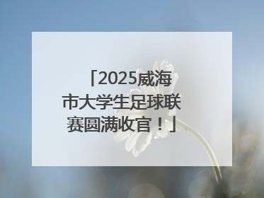 2025威海市大学生足球联赛圆满收官！