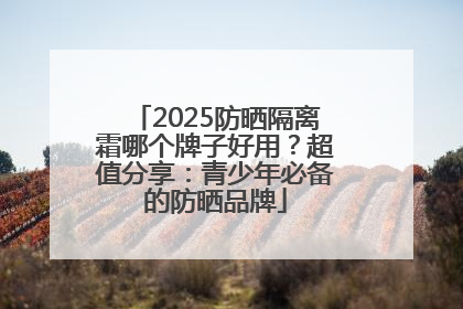 2025防晒隔离霜哪个牌子好用？超值分享：青少年必备的防晒品牌