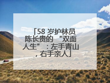 58 岁护林员陈长贵的 “双面人生”：左手青山，右手亲人