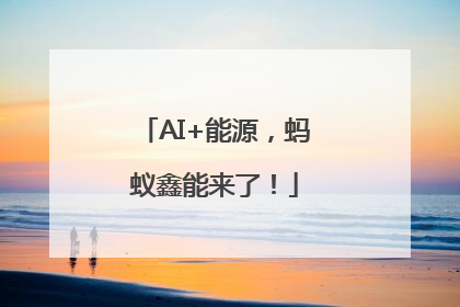 AI+能源，蚂蚁鑫能来了！
