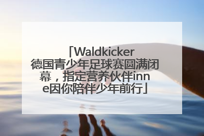 Waldkicker德国青少年足球赛圆满闭幕，指定营养伙伴inne因你陪伴少年前行